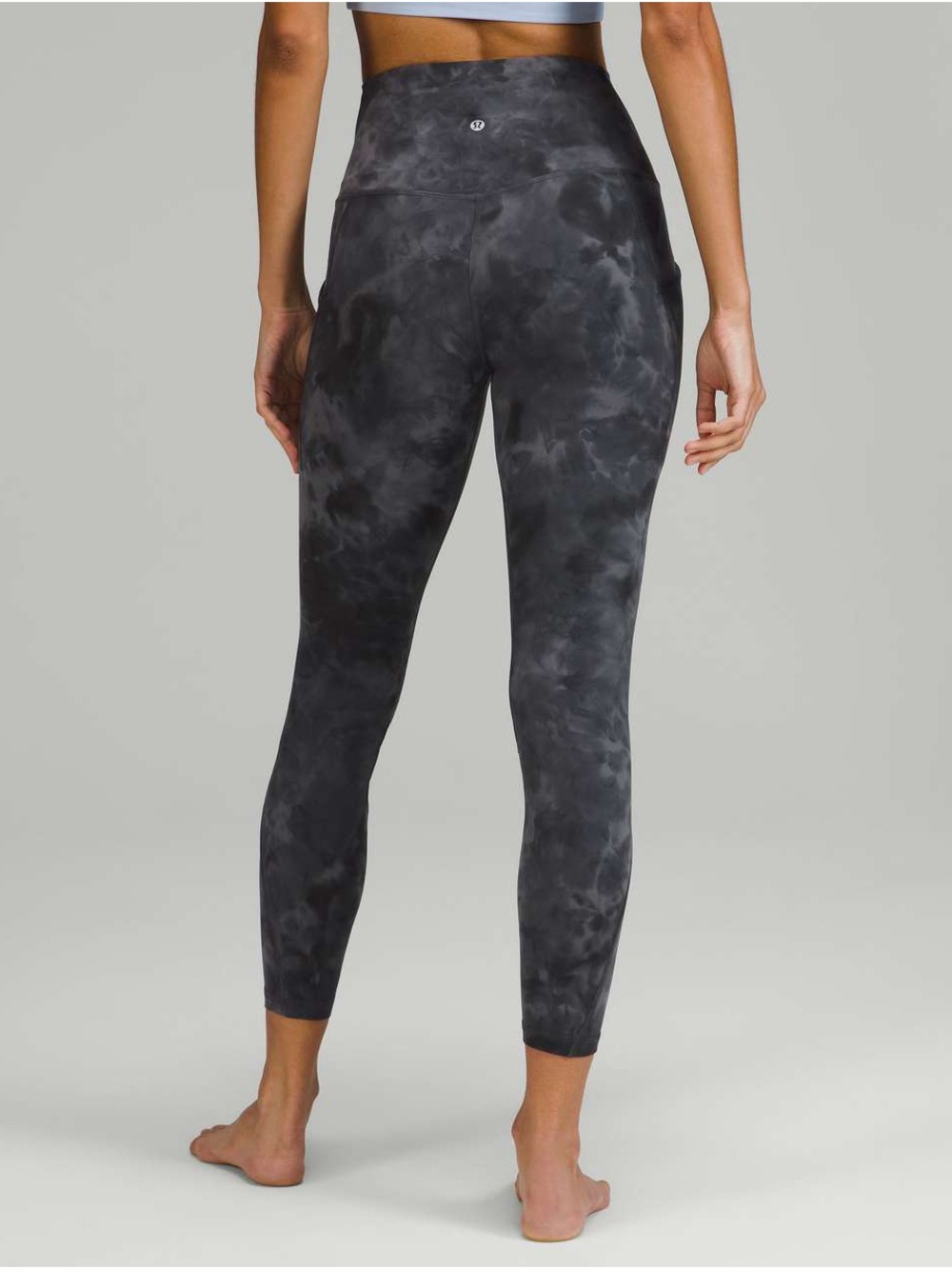 lululemon athletica High-Rise Charcoal Black Tie-Dye Leggings